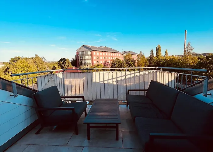 Apartament Modernes Cityapartment Naehe Schloss Pillnitz Drezno