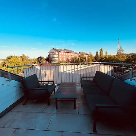 아파트 Modernes Cityapartment Naehe Schloss Pillnitz 드레스덴